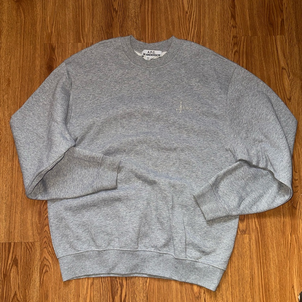 JW ANDERSON Men's Gray Crewneck Sweater